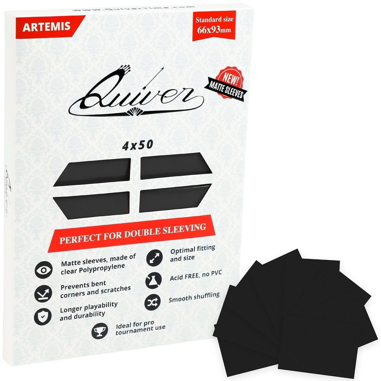 Black Matte Card Sleeves