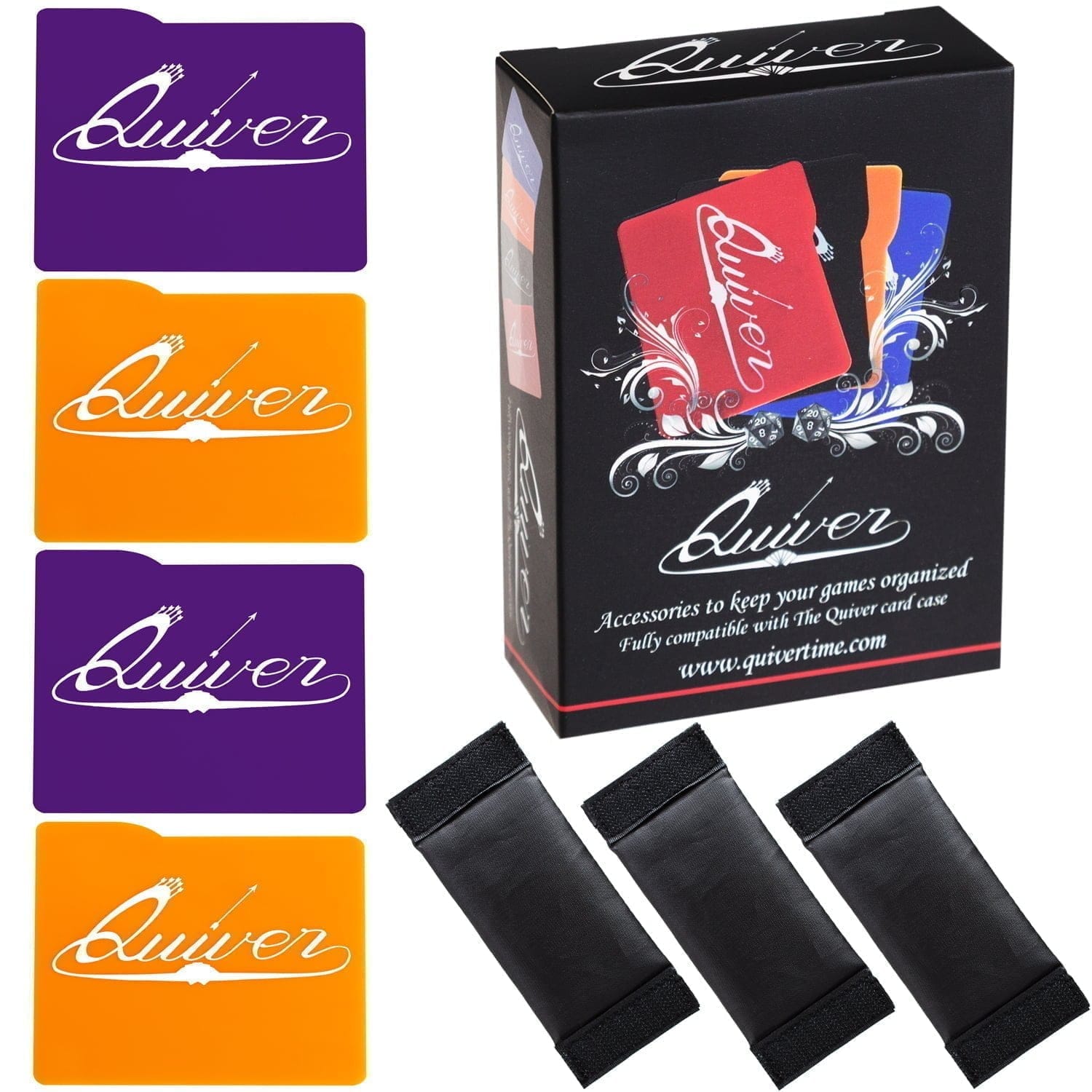 Standalone Quiver Card Case Dividers & Separators - Orange & Violet