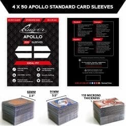 Alternative view of Apollo (Clear) Standard Card Sleeves (66×91mm)