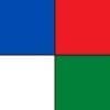 White Blue Red & Green