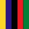 Red, Black, Purple, Green, Yellow