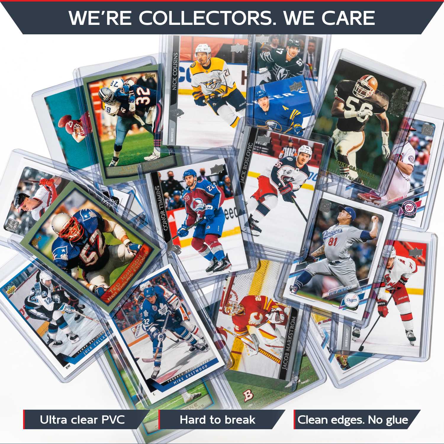 100 Count Top Loader for Cards + 100 Soft Card Sleeves + 100 pull-tabs - Image 8