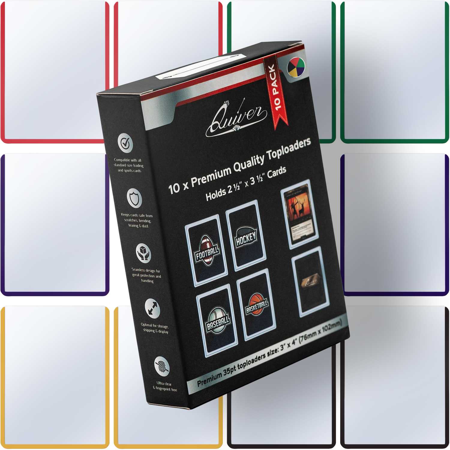 10 Count Top Loaders for Cards