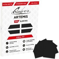 Artemis (Matte) Standard Black Card Sleeves (66×91mm)